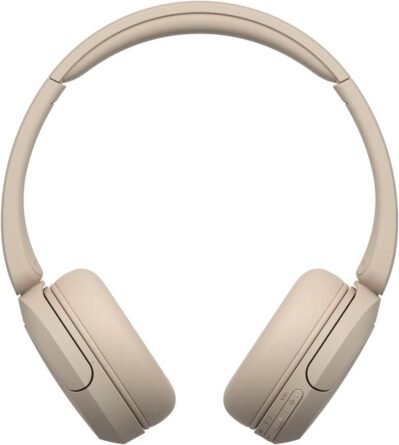 ソニー ワイヤレスヘッドホン WH-CH520：Bluetooth対応/軽量設計：約150g 147g/好みの音質にカスタマイズできる専用アプリに対応「イコライザー」設定/ベージュ