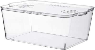 Roczenial 金魚鉢 水槽 プラスチック水槽 蓋付き 大型植物栽培 アクアリウム 大容量 おしゃれ 防爆 小型水槽 家庭用水槽 小型水槽 小魚