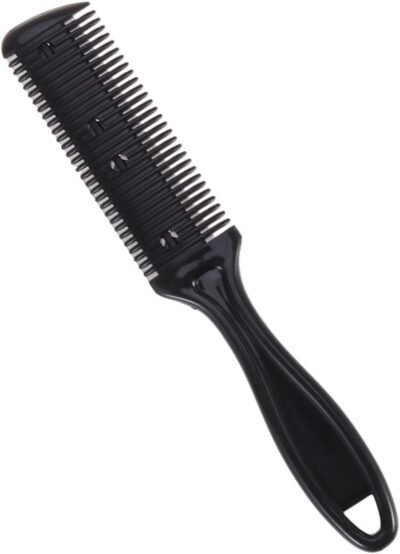 POPETPOP ステンレス鋼ヘアコームピルカッターコームはさみトリマーカッタースリムヘアカット切削ツールプロのヘアシェイパーかみそり女性用かみそり男性の髪