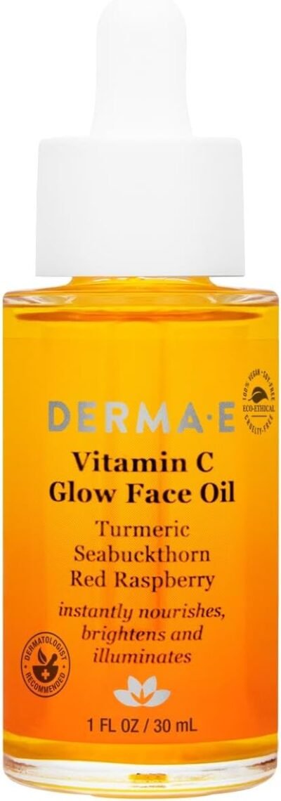 derma-eビタミンCグローフェイスオイル、1.0 fl oz(30 ml)