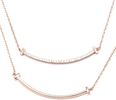 A.UN Jewelry レディース リバーシブル スマイリー ネックレス 低刺激性
