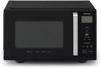 IRIS OHYAMA IMB-F2202-Bシングル機能フラットテーブル、ハーツフリー、全国的な互換性、シンプル操作、ブラック