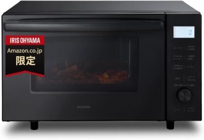 IRIS OHYAMA ASH AMO -F1811 -Bオーブン範囲、3.7ガロン(18 L)、フラットテーブル、ハーツフリー、全国互換、範囲-600 W、オーブン-200°C、11種類の自動メニュー、トースト、1年間の製造業者保証