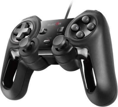 エレコム USB ゲームパッド 13 ボタン Xinput 振動 連射高耐久 モンスターハンターライズ:サンブレイク動作確認済 ブラック JC-U4013SBK