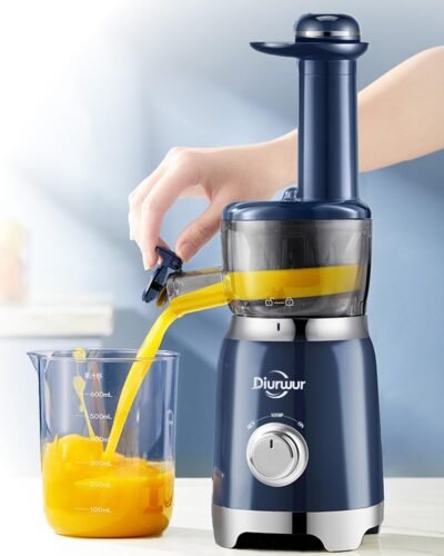 ディアウルのゆっくりとしたジューサー、ゆっくりとした回転、ジューサー、分離絞り、ミニスロージューサー、小さなミキサー、ハイジュース比、酸化耐性、コンパクト、果物、野菜、ビタミン、酵素、鮮度キープ、