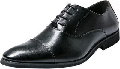 マキソームのビジネスシューズ、メンズ、ビジネス、儀式的な機会、メンズシューズ、メンズウェディングシューズ、メンズウェディングシューズ、内側の翼、歩きやすい、洗練された、軽量、滑り止め、通勤、大規模、9.6-11.4インチ