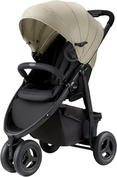 Graco 2145951 City Trek A字型ベビーカー、GB、3輪タイプ、ショッピングバスケットロードアップ（リーフグリーン）