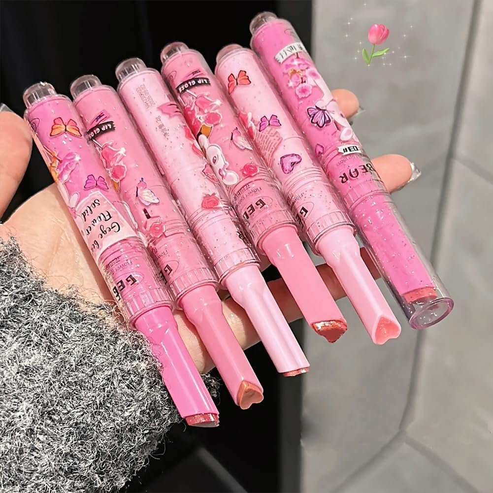 肌の色調と溶けた肌の色合いのかわいいリップメイク、メイクは崩れません&色合い、接着、長期にわたって長持ちし、一日中の光沢、肌のトーンはゼロ、リップグロス、リップグロス、剥がれません。 - 이미지 6