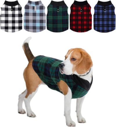 犬の服、春、秋、小さな犬、中犬、子犬の服、ペットの服、犬の服、猫の服、秋、冬、極地のベスト、服、スタイリッシュ、かわいい、冷たい保護、温かい、チェッカー、