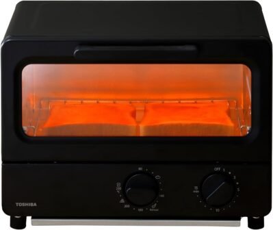 東芝HTR-PZ3（K）トースターオーブン2ピーストースター、温度制御機能、トレイが含まれている、タイマー、15分、黒