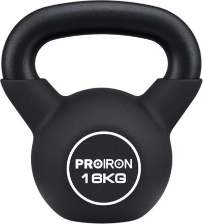 Proiron Kettlebell、ネオプレン、ワンピース鋳鉄アレイ、ケトル、8.8ポンド(4 kg)、6 kg、8 kg、10 kg、12 kg、14 kg、16 kg、20 kg重量ケトル