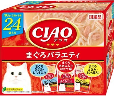 猫用のCiaoマグロ品種ポーチ、1.4オンス（40 g）x 24バッグ