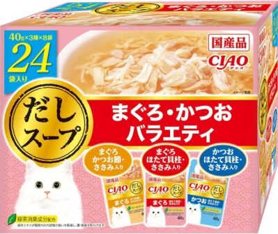 CIAO まぐろかつおスープ バラエティ 40g 24個セット
