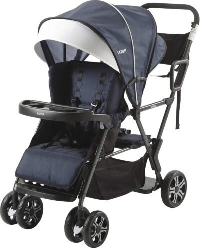 Katoji 41911 2 SEATERベビーカー2人GO 4か月〜（）ネイビー