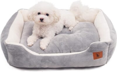 PEOPLE&PETS 冬用 ペットベッド 猫もみ用ベッド 犬用クッション 弾力3Dコットン ふわふわあったか リバーシブル 一年中洗える Mサイズ 57*43*15cm グレー セカンドモデル、滑り止め生地の裏地。