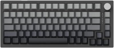 VGNゲームキーボードA75磁気キーボード勾配グレーラピッドトリガー互換、作動ポイント0.004-0.16インチ（0.1-4.0 mm）、英語レイアウト、75％レイアウト、PBTキーキャップ、国内本物