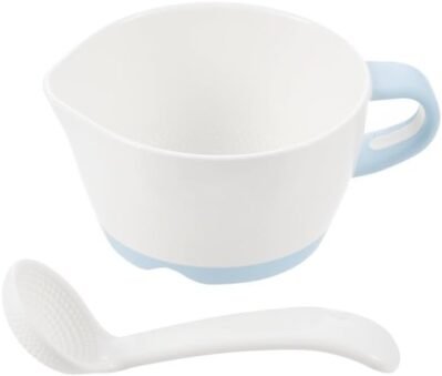 5か月以上調理するためのリチェルトリベビーフードカップ（グラインディングスプーンを含む）