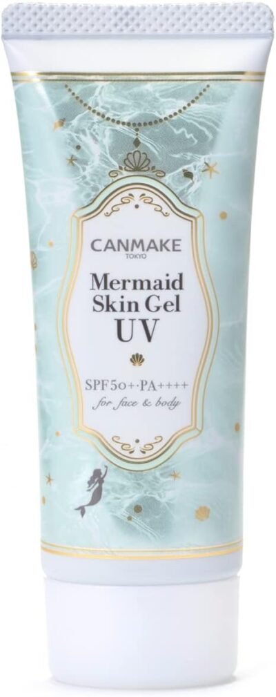 Canmake Mermaid Skin Gel UV C01 CICA MINT SUNSCREEN GEL SPF50+PA +++++フェイシャルウォッシュフルボディサンスクリーン(X1)
