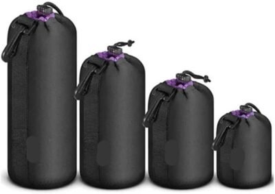 yglyvhvne(売店)カメラレンズポーチ4ピース/セットsml xl極厚軽量ネオプレンデジタル一眼レフカメラレンズ収納バッグキヤノンに合う