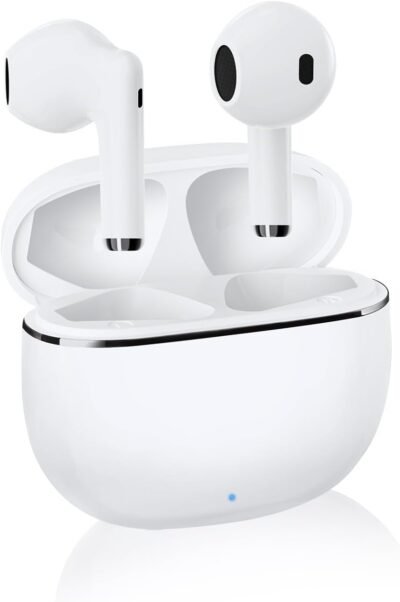 Aokimi Wireless Earbuds、Bluetooth 5.3イヤホン、小/軽量のBluetoothイヤホン、HI-FI、最大36時間の再生、CVC8.0/ENC/AACコールコールノイズキャンセル、自動ペアリング、タイプC充電、