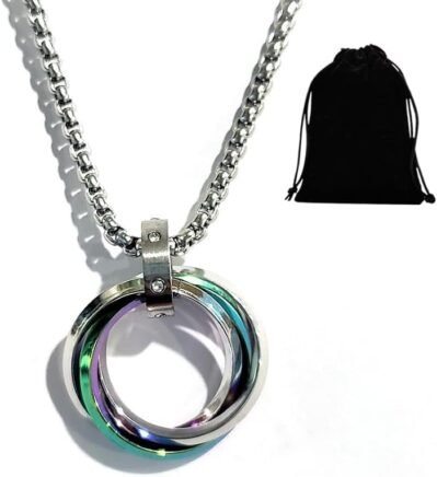 ズーマーネックレス、メンズ、人気、ステンレス鋼、アクセサリー、ペンダント、メンズネックレス、シルバー、誕生日プレゼント