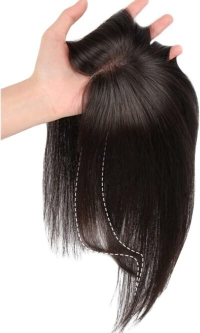 Aisihairウィッグ、ストレートヘア、通気性、100％完全に手で縛られた人間の髪、隠し脱毛、髪の毛、髪の渦巻きを人工肌 –