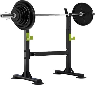 スクワットラックバーベルスタンド統合ベンチプレスラック調整可能な高さと幅重量250kg荷物容量ホームジムスクワットパワーラックトレーニングベンチプレス