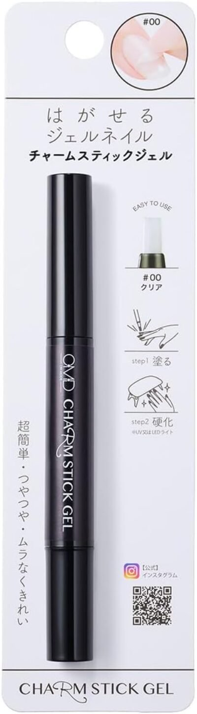 OMDジェルネイルカラージェル、チャームスティックジェル、0.08 fl Oz（2.5 ml）、＃00クリア、取り外し可能なネイルカラージェル、ピールオフジェル、オールインワンジェルネイル、ベースジェル、浸すジェル、ペディキュア、作成日本では、取り外し可能、自分でネイルサロンアートをしてください