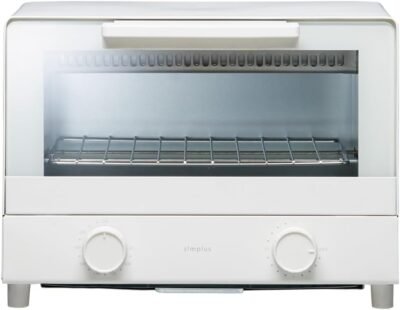 Simplus SP-TT01 TOASTER、幅12.2インチ(31 cm)、1000 W、ダイヤルタイプ、温度制御、15分、タイマーを含む、ソーサー、2テーブル、トースターオーブン(白)