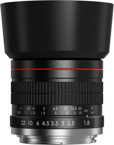 ライトドウ85 mm f/1.8 mサイズlプライムマニュアルフォーカスレンズレンズ用eos dslrs