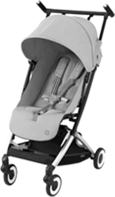 Cybex Libelle(2024年に更新)フォググレー(SLVフレーム)、軽量、コンパクト、ベビーカー、イージーアクション、ウルトラコンパクト