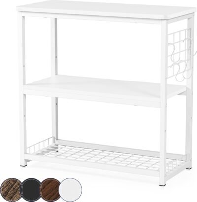 デューエル水族館スタンド、幅25.6 x深さ11.8 x高さ25.6インチ（65 x 30 x 65 cm）、3つのレベルで調整可能、総負荷容量：約330.7ポンド（150 kg）、ヘビーデューティ、3