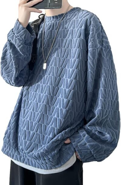Foveitaaの秋の服、スウェットシャツ、大きなサイズ、ゆるい、柔らかいテクスチャー、人気、ソリッド、長袖、パーカー、Tシャツ、クール、カジュアル、プルオーバー、スタイリッシュ、ドロップショルダー、シンプル、OSHA、ユニセックストップス