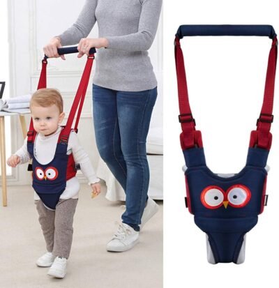 ベビーウォーカー、ベビーセーフティハーネス、ウォーキングエイド、かわいい、フクロウ、ベスト、ウォーカー、練習、調整可能、補助ベルト、失われた予防、安全対策