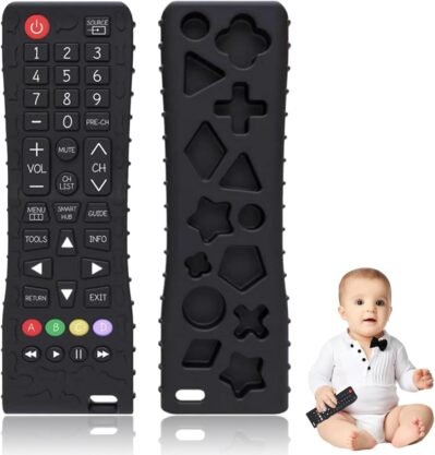DeluxeFox Baby Remote Pacifier Baby Remote Control Shape Baby Toys Baby ToysBaby Theing Teehing Teetheet