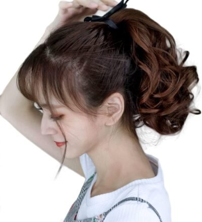 ポニーテールカールポイントウィッグ、長さ9.8インチ（25 cm）、13.8インチ（35 cm）、17.7インチ（55 cm）、利用可能な4色、拡張、コスプレヘアウィッグ、エンジェルズクローゼット、ダークブラウン、17.7インチ（45 cm）（45 cm）