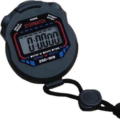 WXVOVXW STOPWATCH SPORTS STOPWATCH Large Sprice Screen Timer目覚まし時計断続的なトレーニングタイマーアウトドアパーティクルストップウォッチカウントダウン0.01 STORN STOPWATCHを使用したトレーニングストップウォッチ