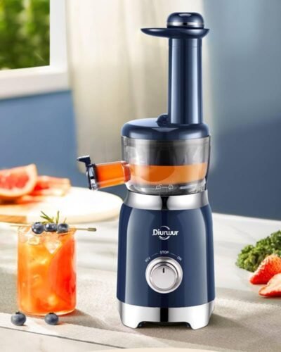 ディアウルのスロージューサー、スロースピードジューサー、ミニ、絞りの分離、小さなミキサー、ハイジュース比、酸化、コンパクト、果物、野菜、ベビーフード、ビタミン、酵素、新鮮なジュース、新鮮さ、