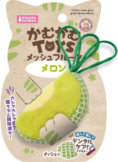 Marukan Nyanta Clubチューおもちゃメッシュフルーツメロン