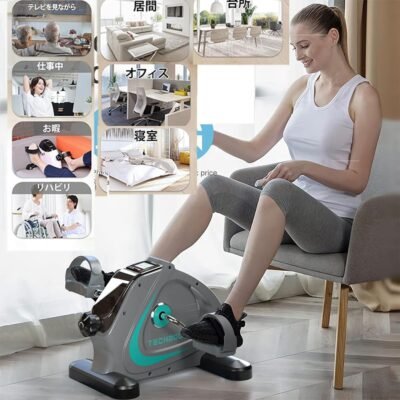 高齢者運動グッズ座ったままフィットネスバイクエクササイズエクササイズ静音小型サイクリングサイクルマシン腕・脚用ダイエットリハビリ