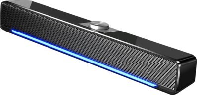 OTOEスピーカー、PC、サウンドバー、PCスピーカー、PCスピーカー、テレビ、USB搭載スピーカー、4Dサラウンドサウンド、トップモデル（黒）