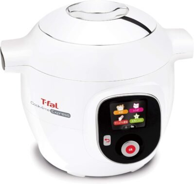 ティファール電気圧力鍋ティファール大容量6l 2〜6人用(150種類)1台4役役エクスプレス」時短ホワイトcy8511jp