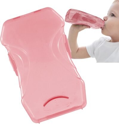 離乳食ポーチホルダー -安全な握れないフードポーチホルダー、食品保存容器、自給式離乳食ボックス、ヨーグルトポーチホルダー 6ヶ月以上の赤ちゃん用