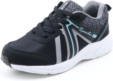 SP3210女性用軽量ウォーキングシューズ、3E、ワイド、クッション、ショック吸収、ジッパー、着用しやすい