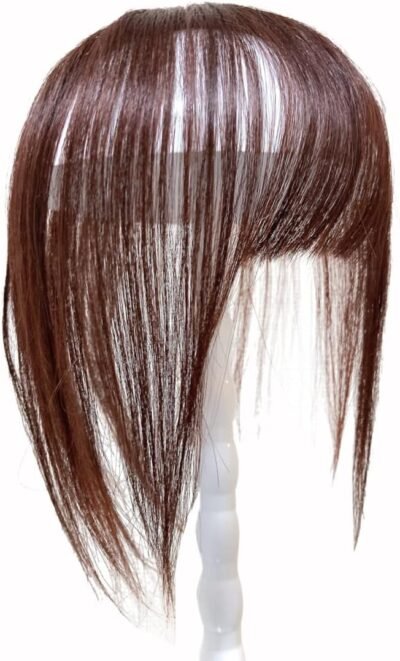 Luce brillare Partial Wig, Wig, Women’s, High Quality Fiber Wig, Short Bangs, Straight I-type Whorl, Medical Use, Whorl, Crown of Head, 3-piece Set, Wig, Beauty Premium+ (Dark Brown (Synthetic Hair))