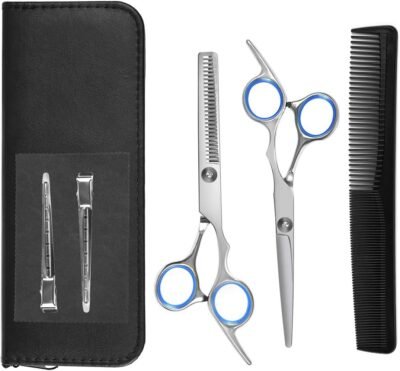 オートゴヘアカット/ヘアカット/せん断セット、セルフカット、初心者、プロの仕上げ、家庭用、美容師、高級ハサミ、人間工学、コンパクト
