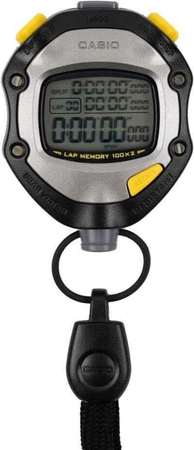 casio(カシオ)ストップウォッチラップタイムラップタイム計測2メモリー5気圧防水気圧防水