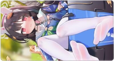 マウスパッドブルーアーカイブマウスパッドブルーアーカイブ霞沢ミユゲーミングマウスパッドコンピューターマウスパット0.3cmのゴム製のゴム製デスクパッドマウス用パッドpc