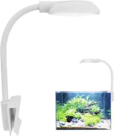 水生クリップライト、照明、小さな成長ライト、クリップオン水族館ライト、360角度調整可能、5W、小、軽量、高輝度、低エネルギー、目の保護、水族館、水族館、水族館、水族館、水族館、水族館、水族館、