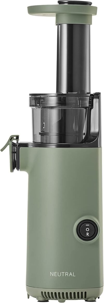 ニュートラルNR-K-BD4-GRミニスロージューサー、絞るスカム分離、小さなジューサー、低速、酸化が容易ではない、新鮮なジュース、緑